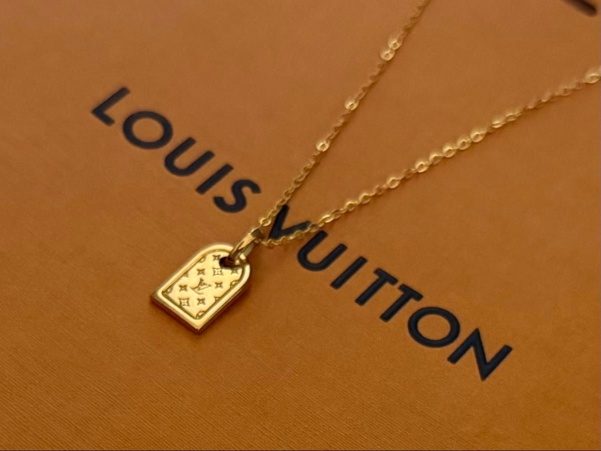 極美品 LOUIS VUITTON ネックレス ナノグラム 付属品込み｜Yahoo