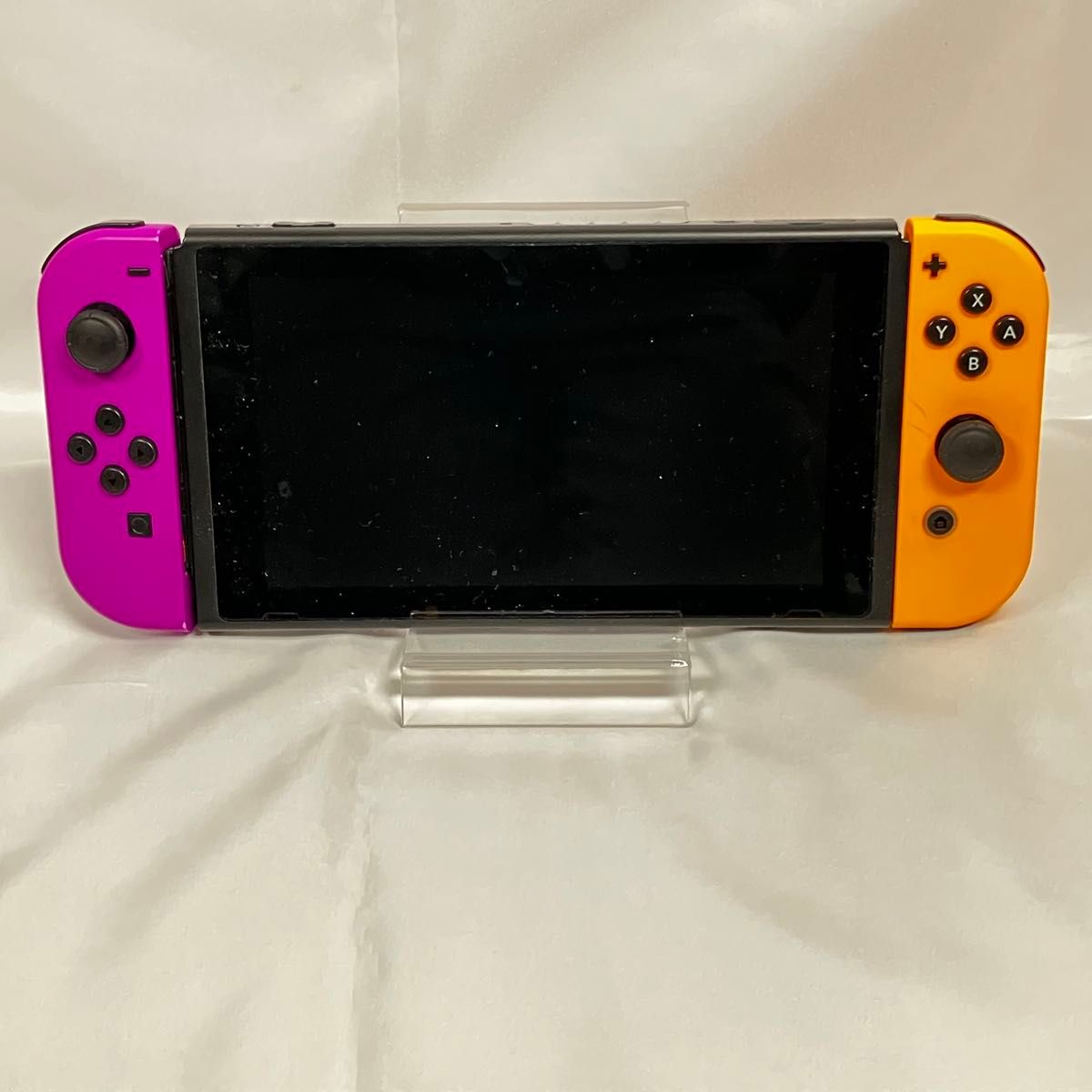 ニンテンドースイッチ ジョイコン ネオンパープル/ ネオンオレンジ
