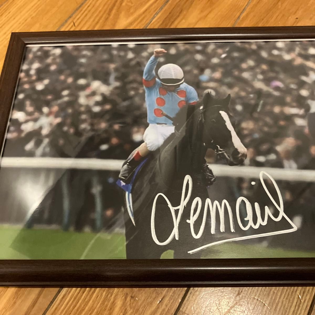 競馬 イクイノックス ルメール騎手 直筆サイン入り写真パネル｜Yahoo