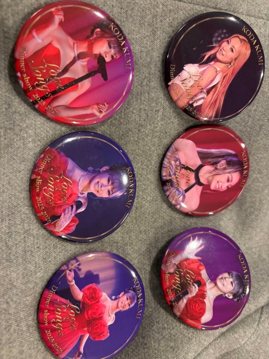 倖田來未 KODA KUMI Love Songs Dinner Show 2025-2026 缶バッジ 18種