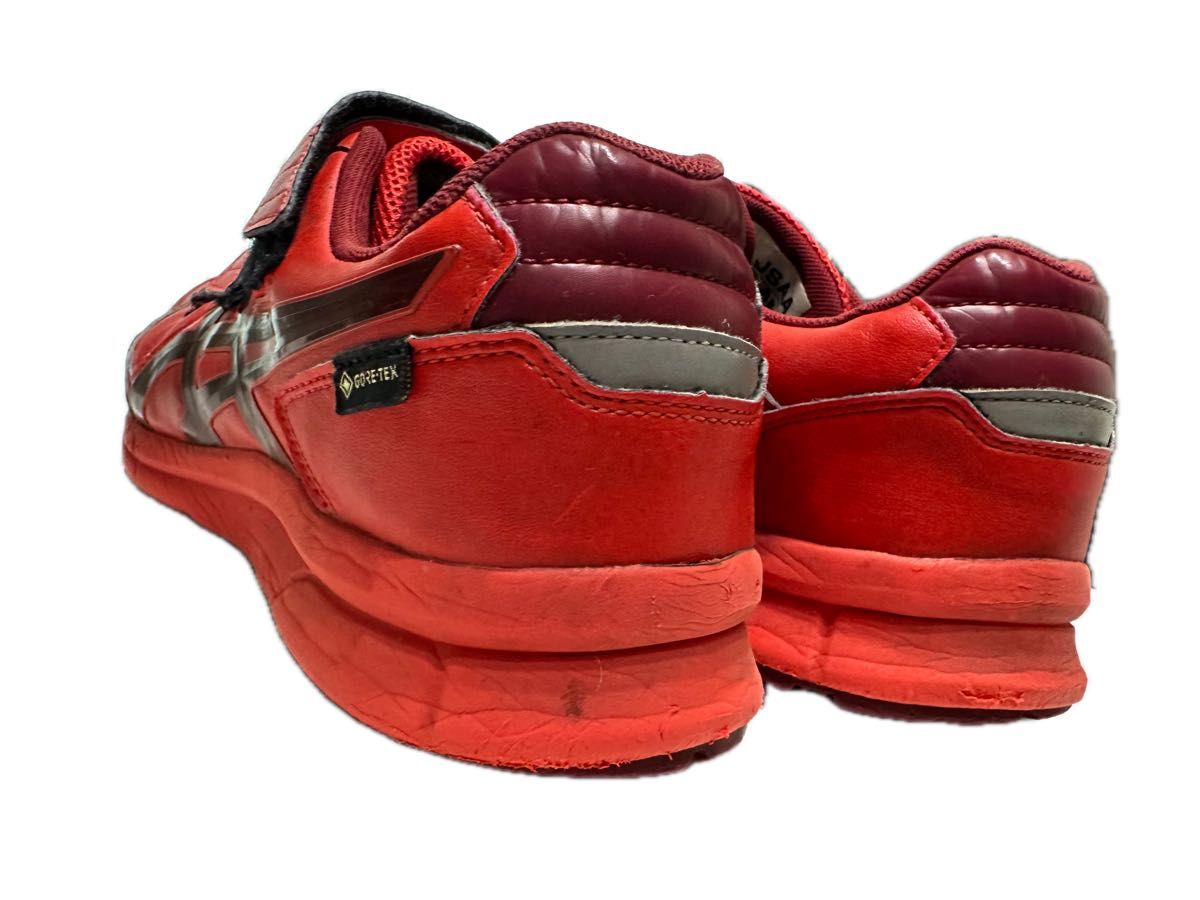 アシックス 安全靴 28cm レッド マジックテープ GORE-TEX｜Yahoo