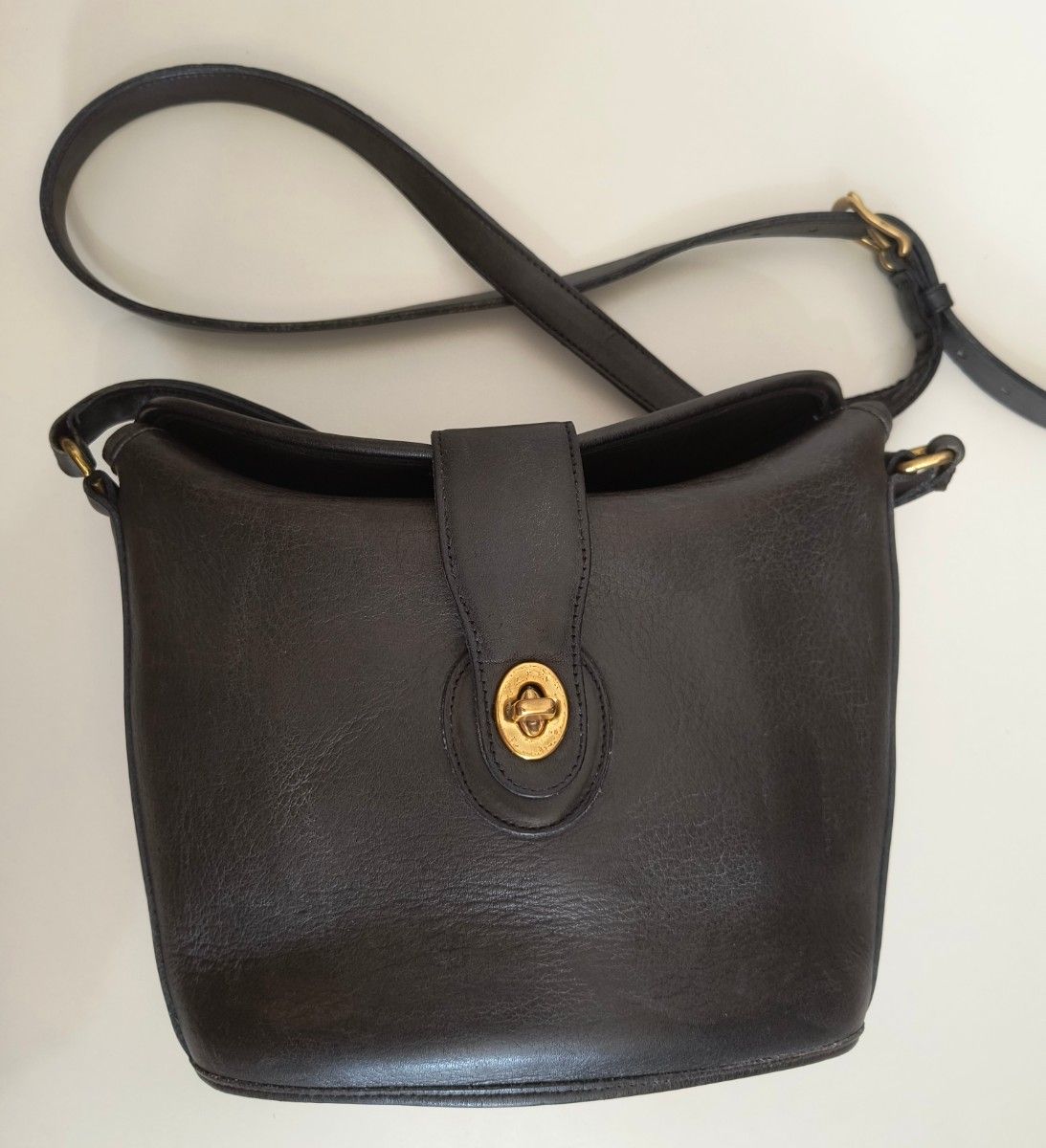 COACH オールドコーチ ショルダーバッグ 黒 ブラック グラブタン USA製