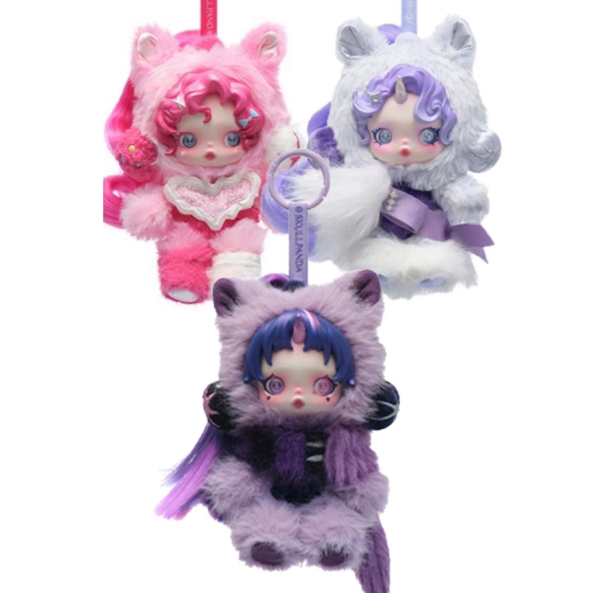SKULLPANDA × My Little Ponyシリーズぬいぐるみペンダント 3体セット