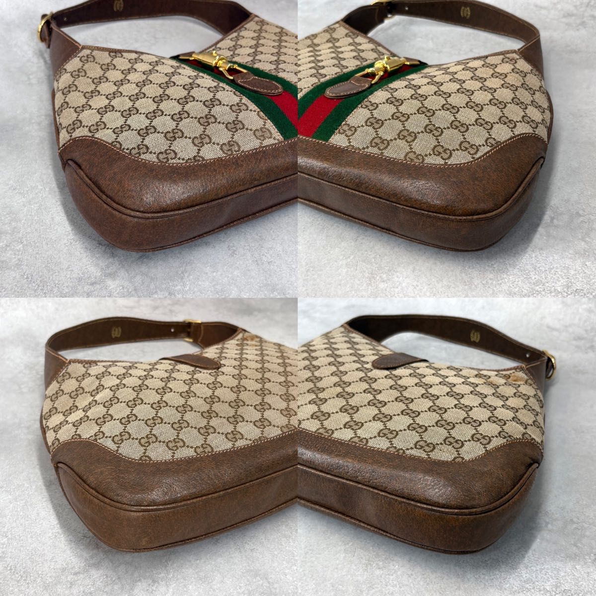 GUCCI グッチ ワンショルダーバッグ GGキャンバス シェリーライン