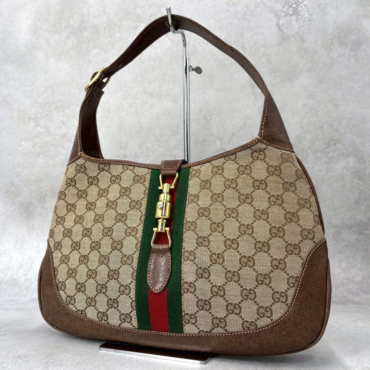 GUCCI グッチ ワンショルダーバッグ GGキャンバス シェリーライン