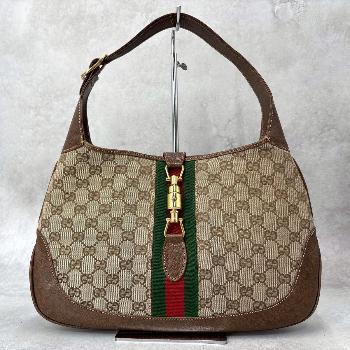 GUCCI グッチ ワンショルダーバッグ GGキャンバス シェリーライン