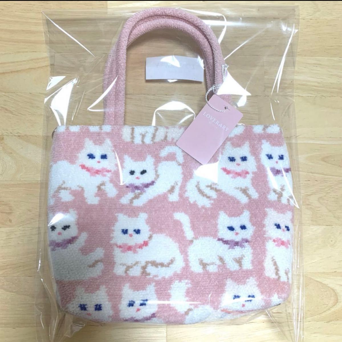 新品未開封タグ付き フェイラー FEILER モフモフネコチャン バッグ