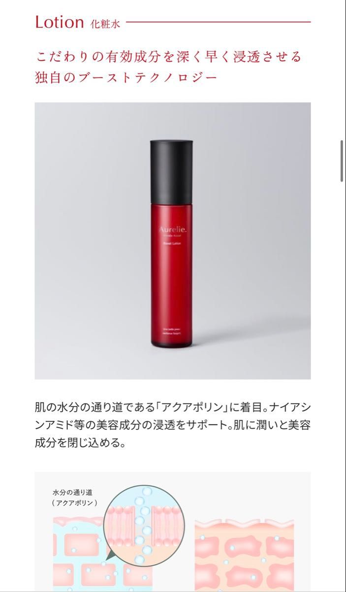 Aurelie リンクルリペア ブーストローション リッチセラム ナイト
