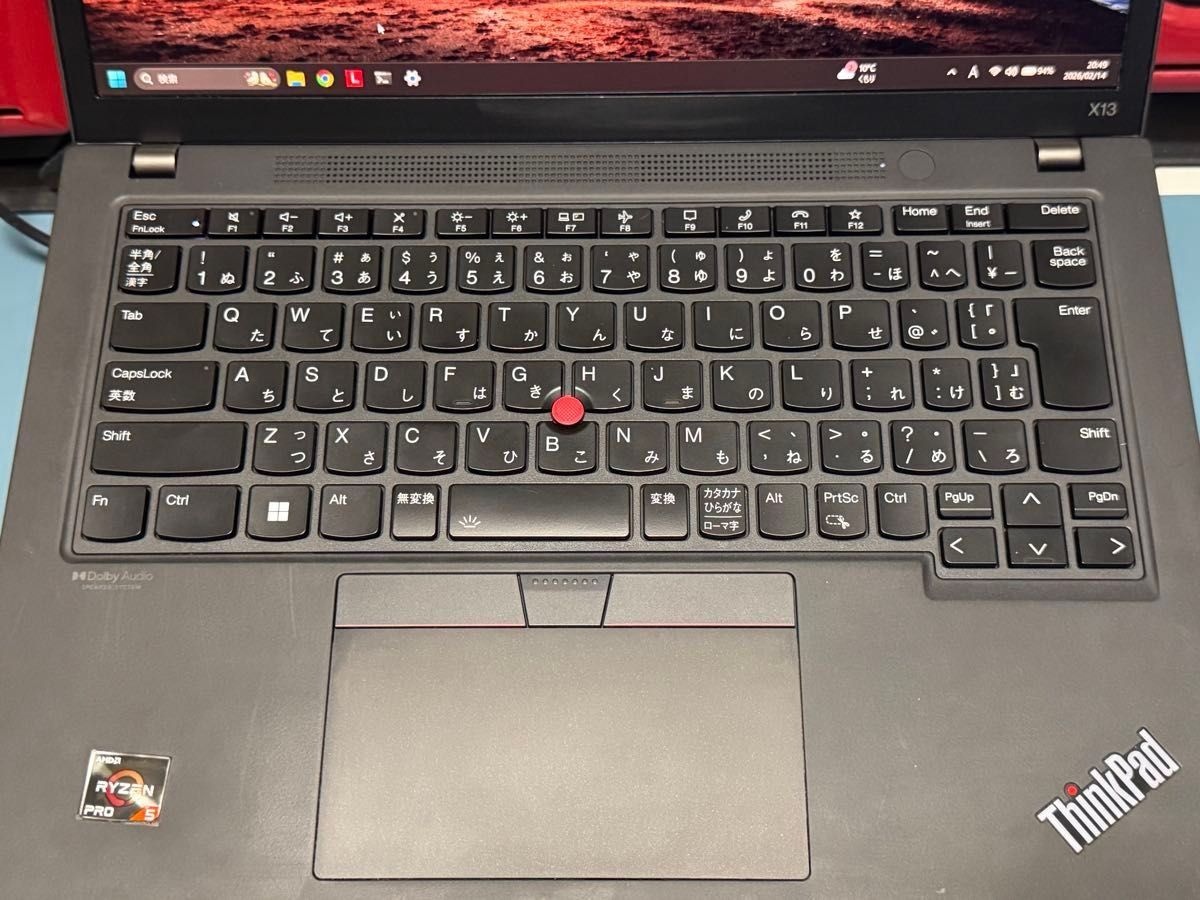 Lenovo ThinkPad X13 Gen3 AMD Ryzen 5 PRO 6650U メモリ16GB 500GB