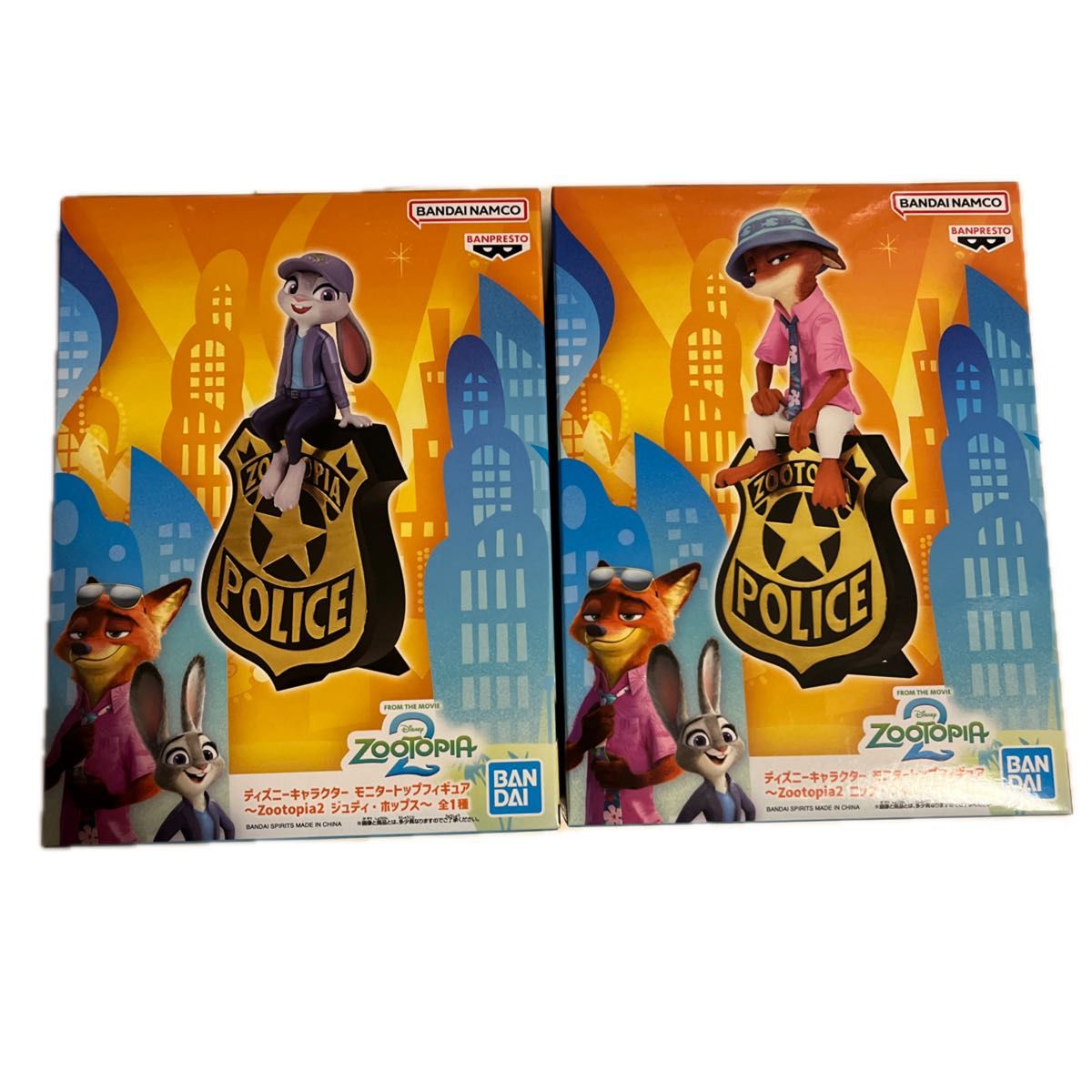 ディズニー ズートピア2 モニタートップフィギュア ジュディ ニック 2