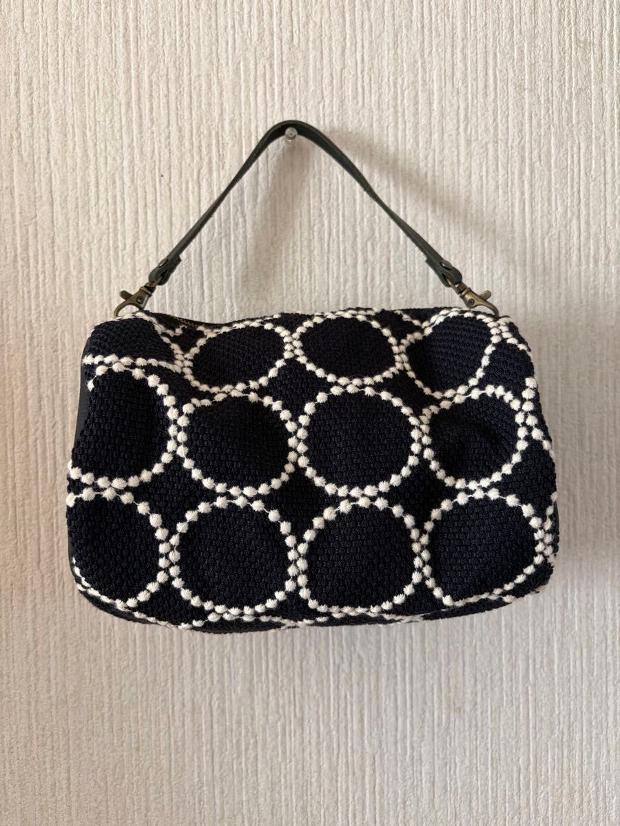 ミナペルホネン タンバリン ハンドバッグ ネイビー｜Yahoo!フリマ（旧