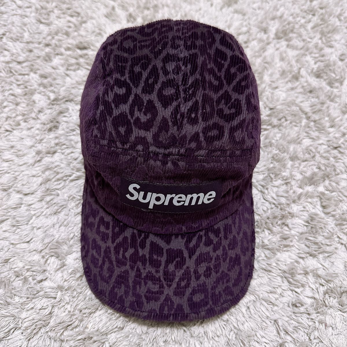 Supreme Leopard Corduroy Camp Cap キャップ レオパード ヒョウ柄