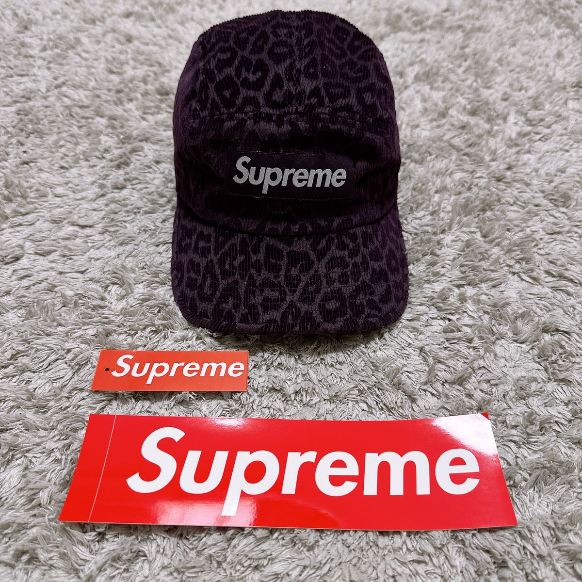 Supreme Leopard Corduroy Camp Cap キャップ レオパード ヒョウ柄