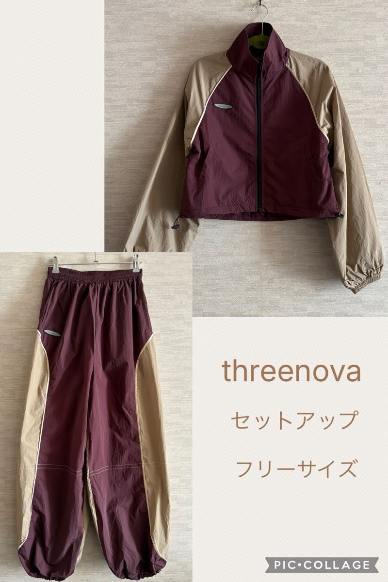 未使用品］threenova ナイロンジャケット パンツ セットアップ INTER