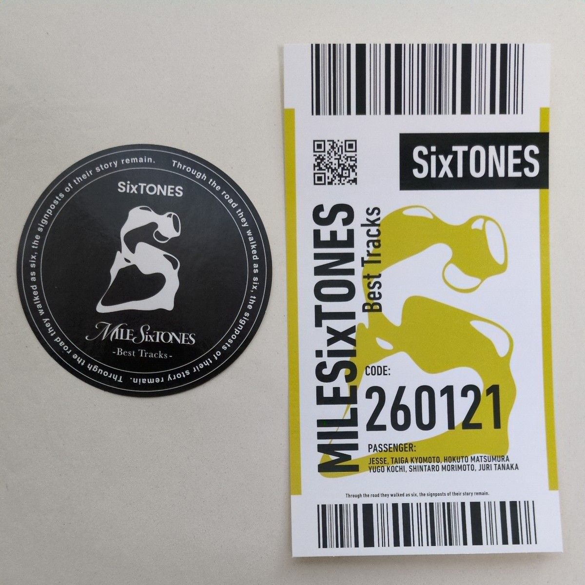 MILESixTONES初回AB※ICカード、ステッカー、ポストカードなし