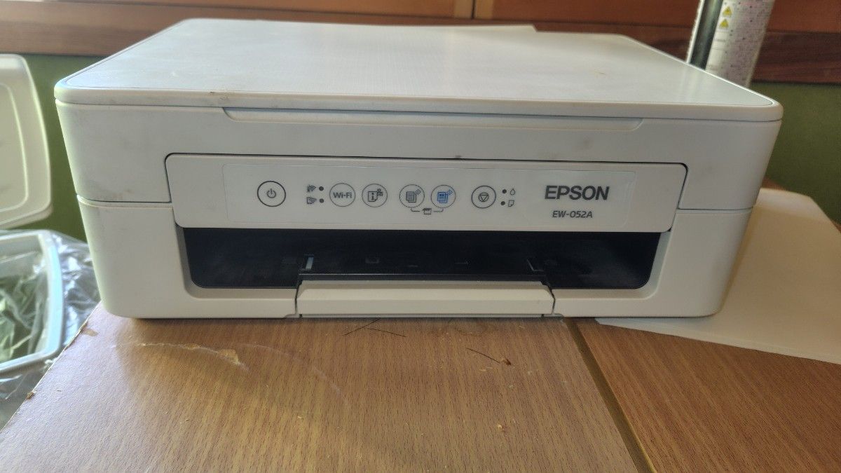 ジャンク】EPSON EW-052A 黒インク出ない 互換インク黒のみx4 洗浄