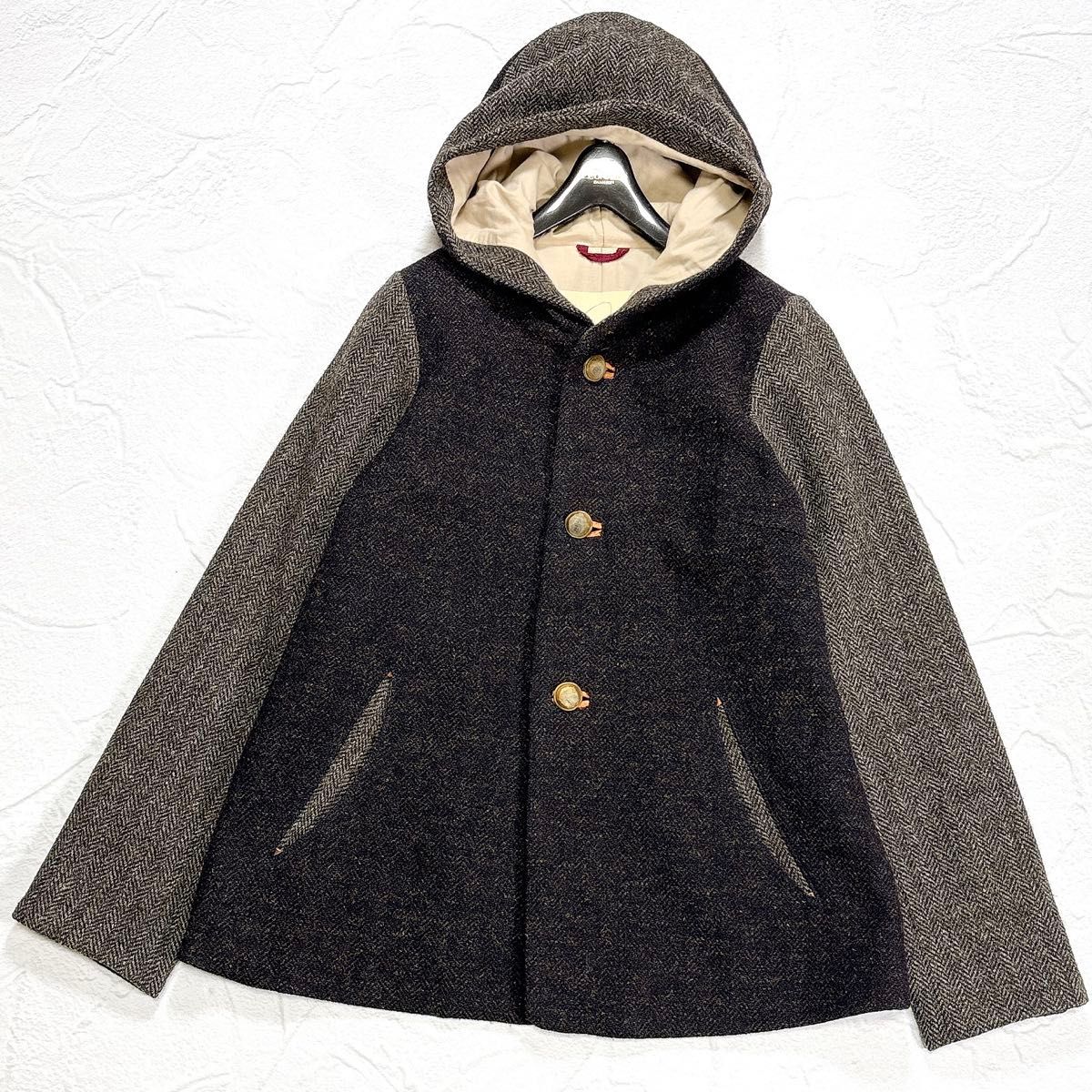 美品 Pallas Palace パラスパレス フード付き ウールジャケット