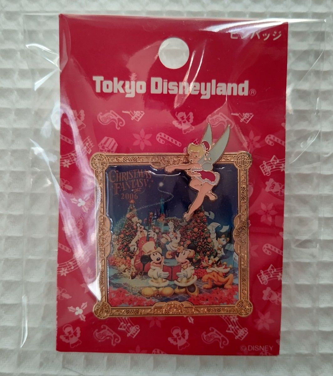 東京ディズニーランド 2006年 クリスマス ピンバッチ ミッキー ミニー