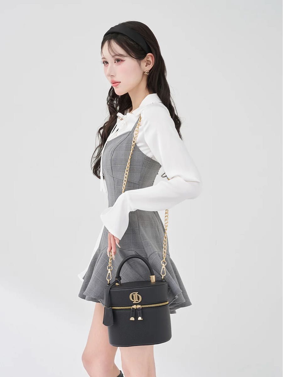 新品未開封 Darich ダーリッチ Dモチーフバニティバッグ ブラック 黒
