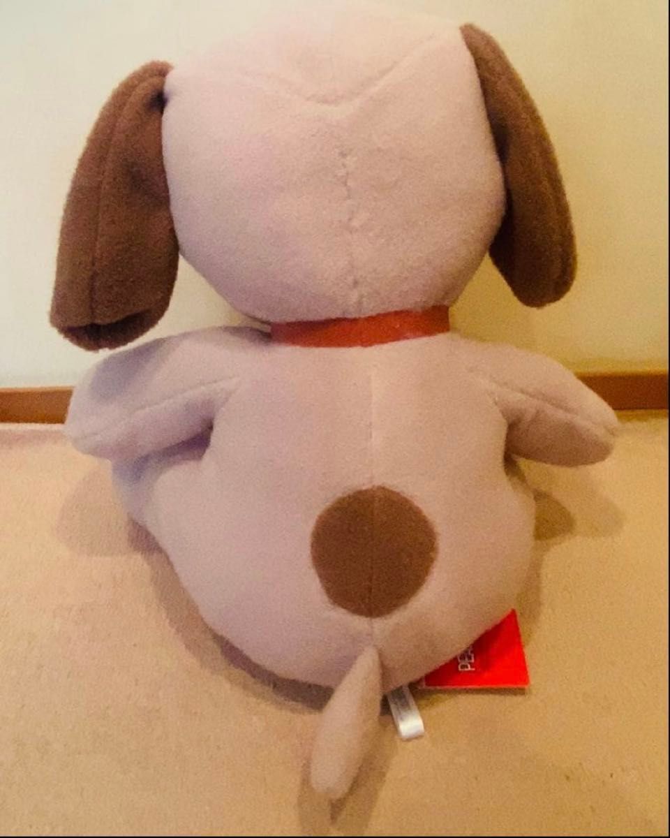 タグ付き】スヌーピー スーパーラージぬいぐるみもこふわブラウンVer