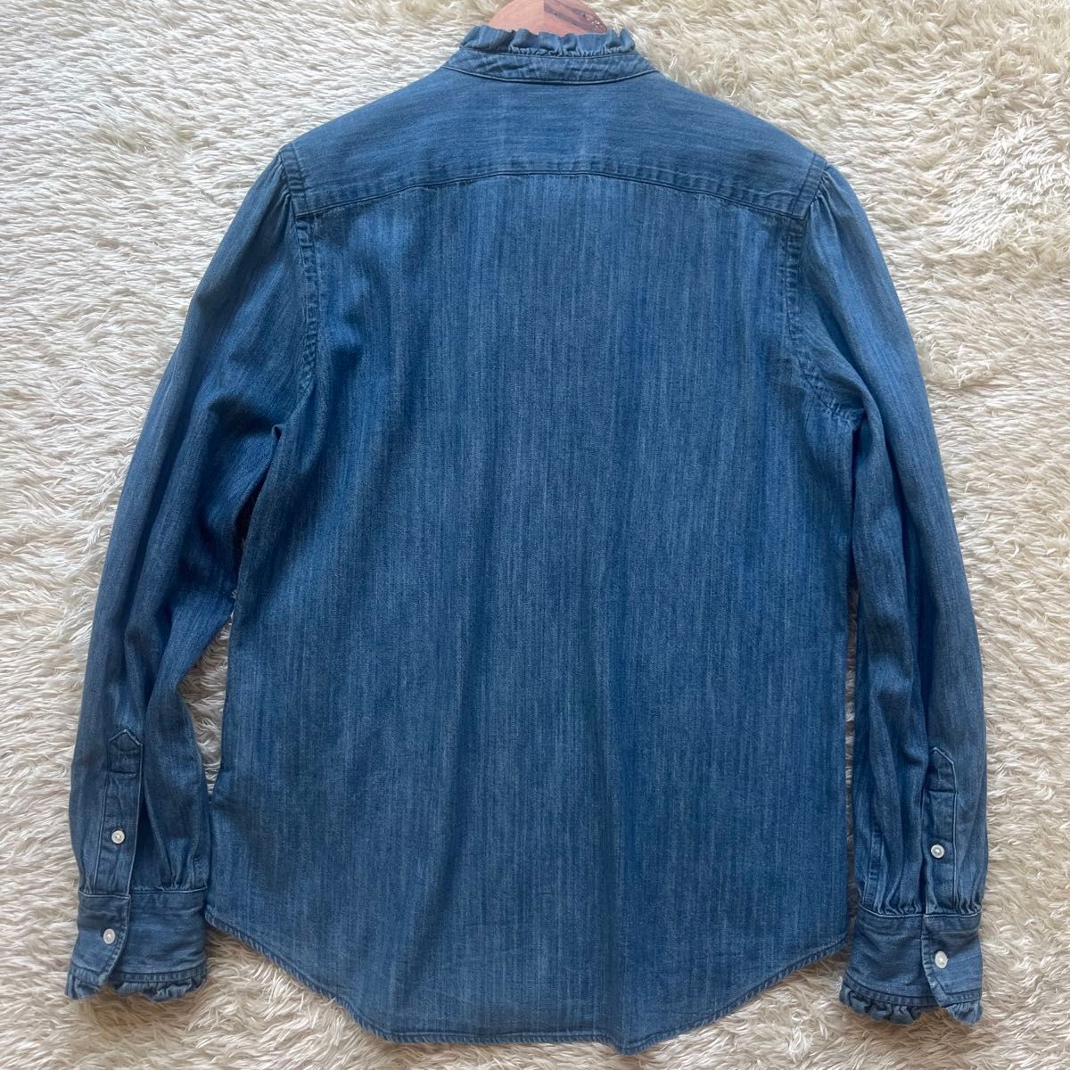 希少 ポロラルフローレン ボウタイ リボン デニムシャツ XL 10 175