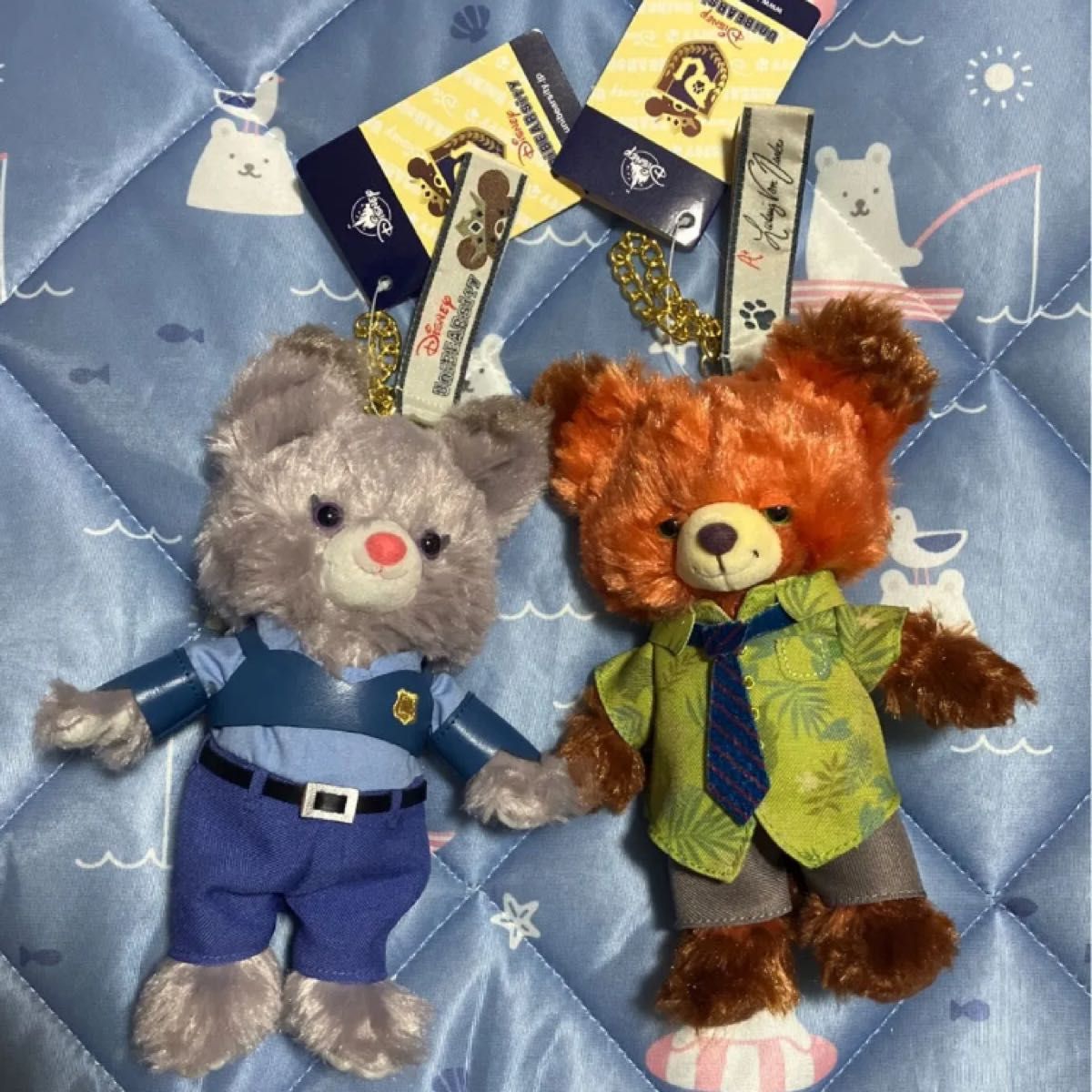 ユニベアシティ ぬいぐるみと (M) とキーチェーンパウシクル