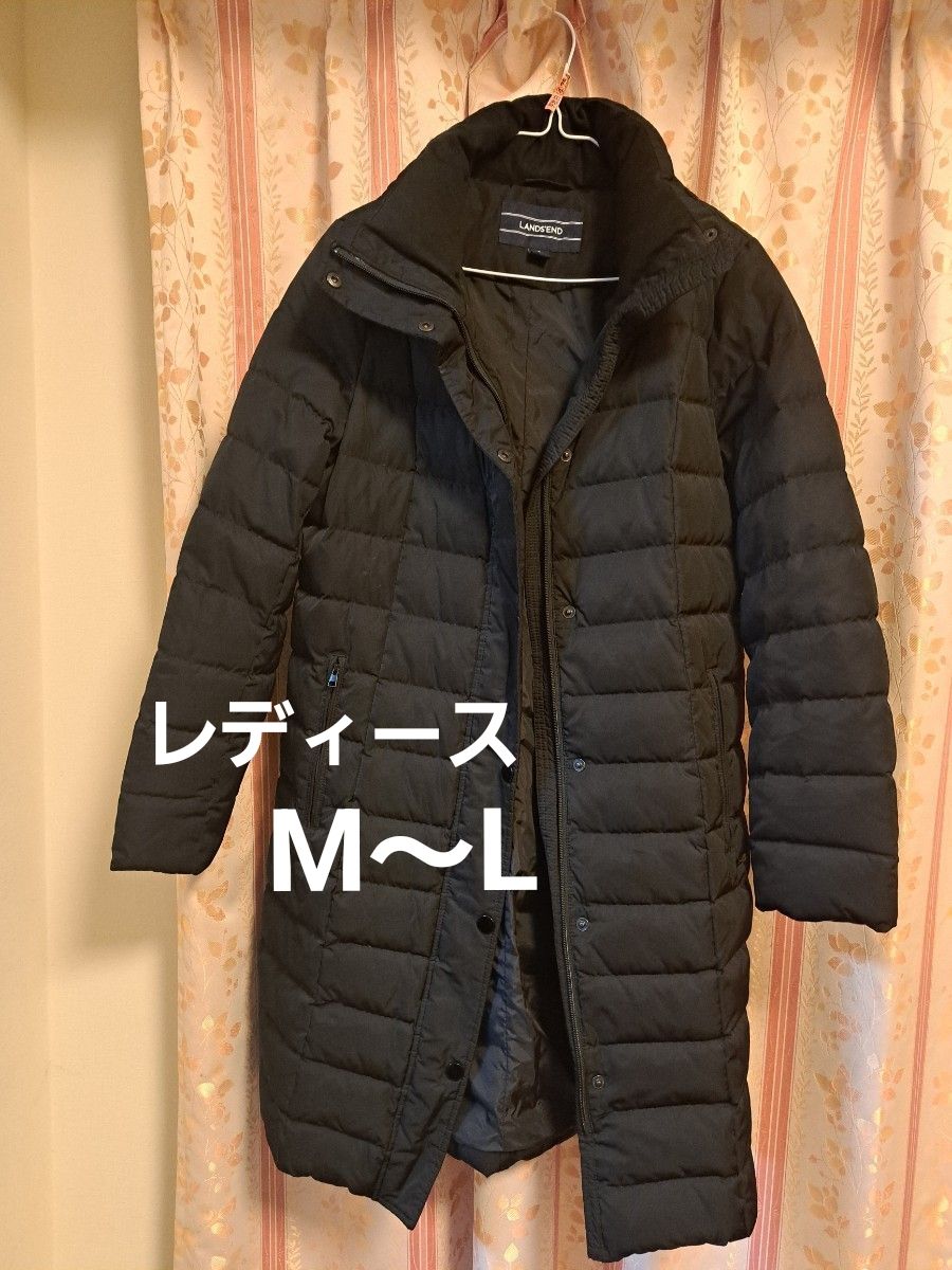 LANDS'END レディース ダウンコート ブラック M~L｜Yahoo!フリマ（旧
