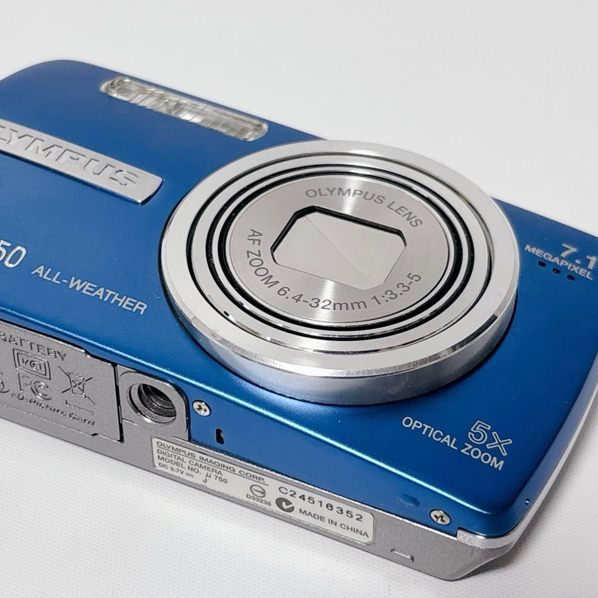 OLYMPUS オリンパス μ750 ミュー750 ブルー 美品 箱付き 動作確認済