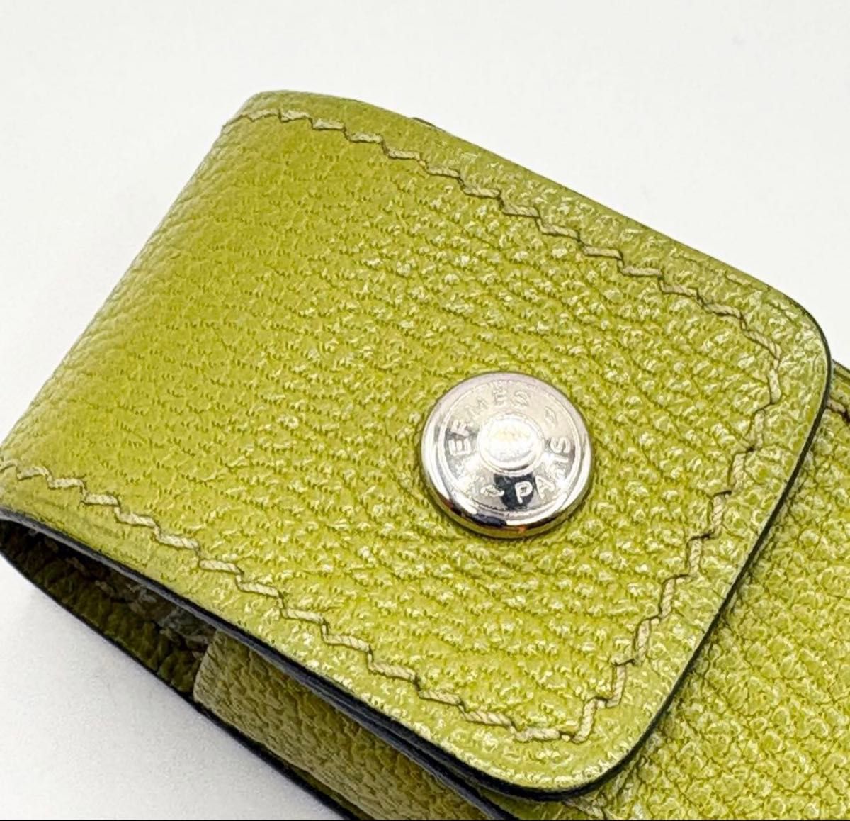 美品 HERMES エルメス シルバーセリエボタン 印鑑ケース リップケース