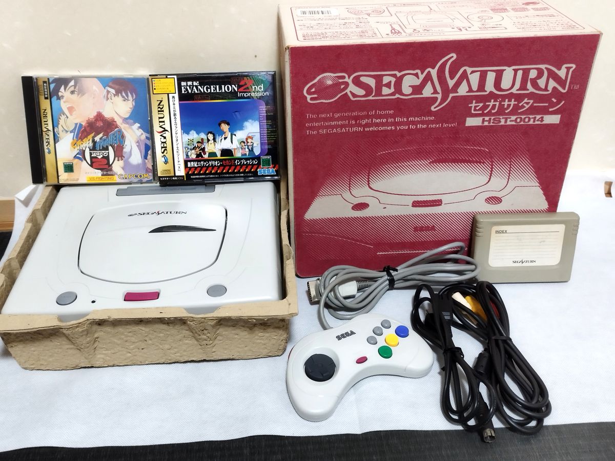 SEGA SATURN セガサターン HST-0014 コントローラー&ゲームソフト(2本