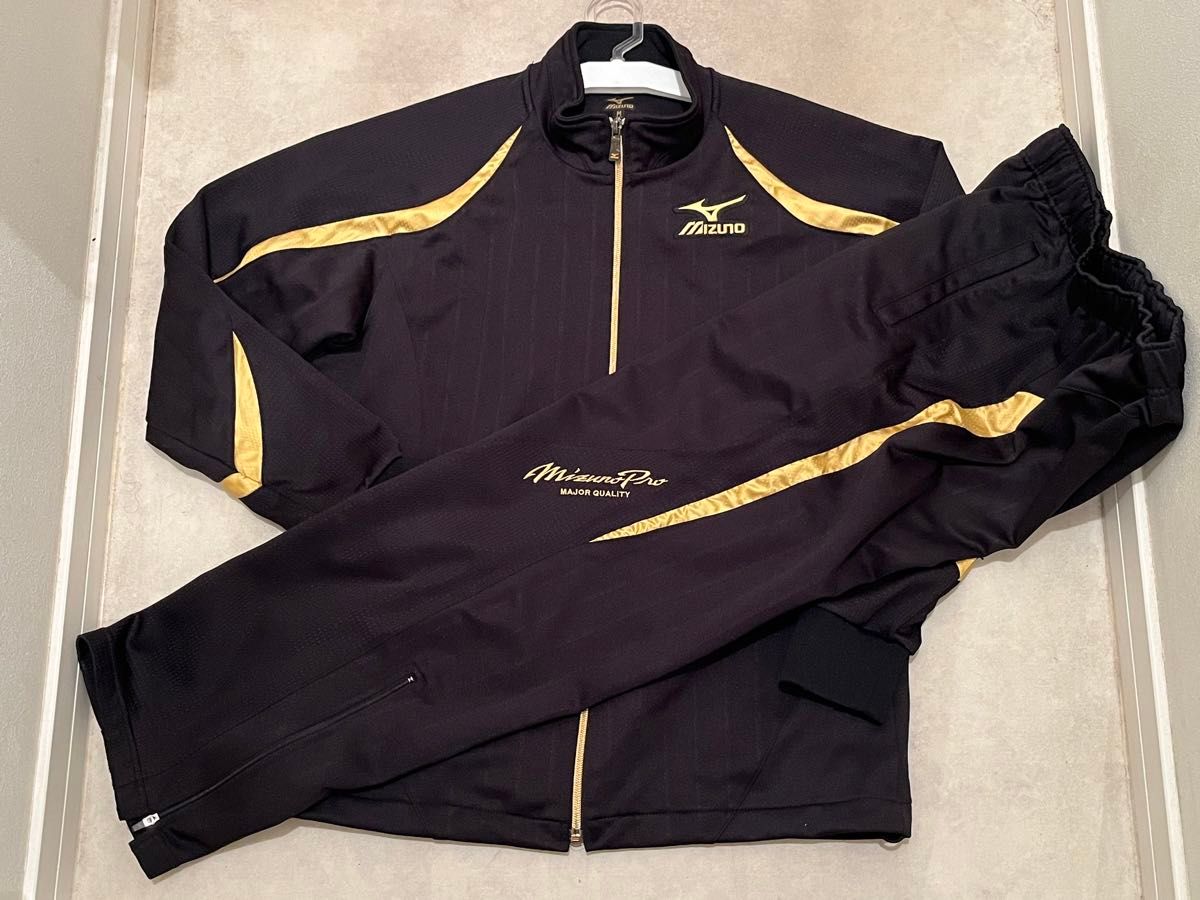 ミズノプロ トレーニングウェア 上下セット（Mサイズ）野球 フルジップ