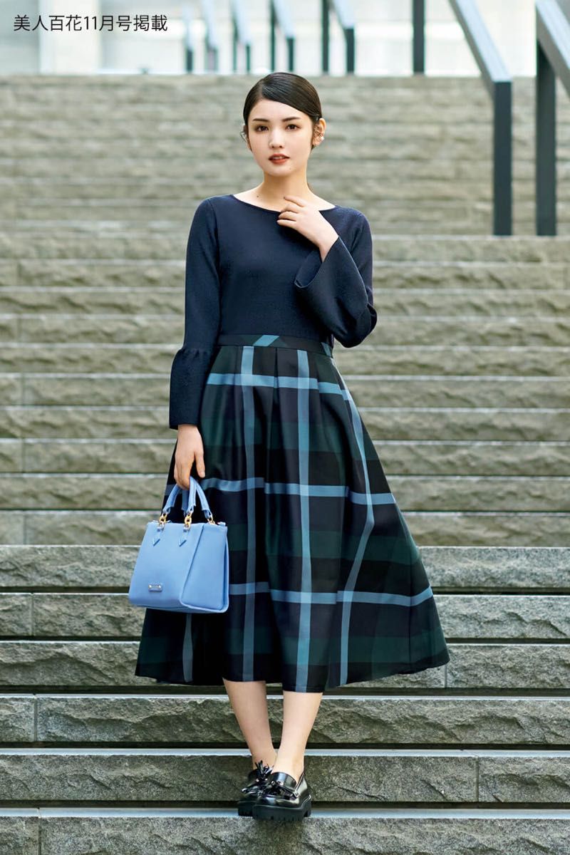 ブルーレーベル・クレストブリッジ チェック ロングワンピース｜Yahoo