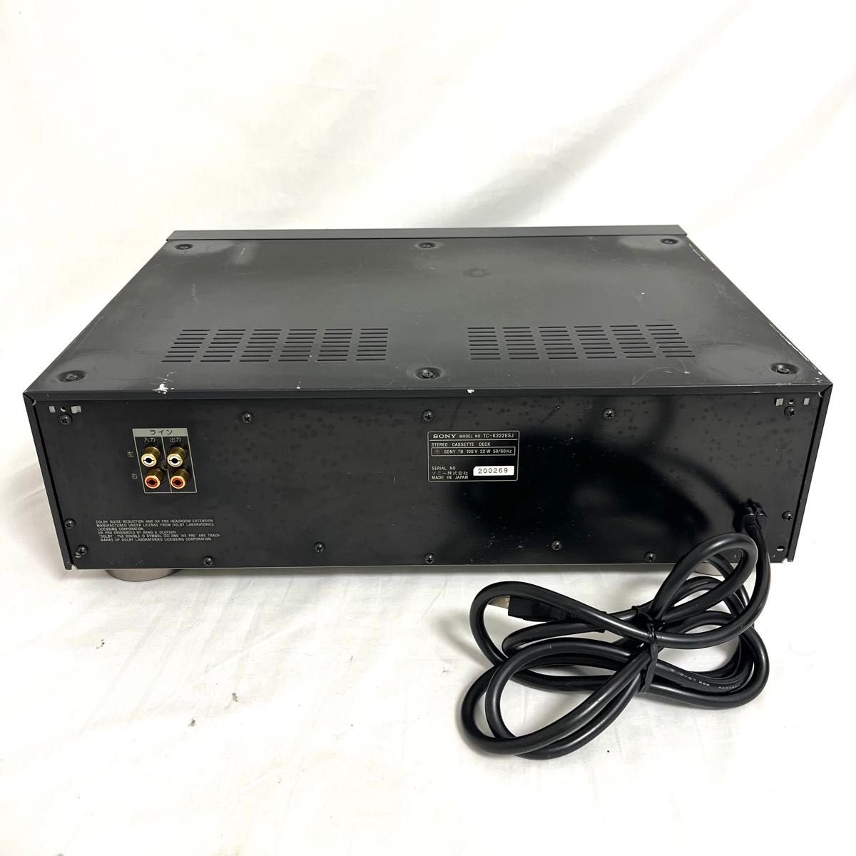 動作確認済】SONY ソニー TC-K222ESJ カセットデッキ 3ヘッド｜Yahoo
