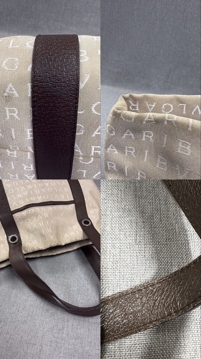 美品 BVLGARI ブルガリ ロゴマニア トートバッグ ハンドバッグ