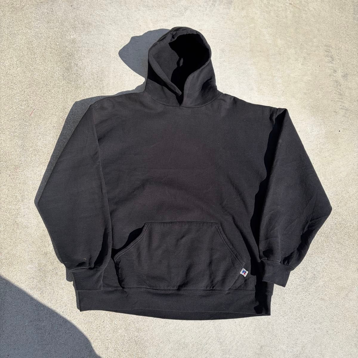 レア個体 80s ブラック USA製 Russell ラッセル 無地パーカーXL｜Yahoo