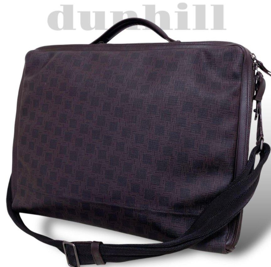 ダンヒル Dunhill 2way ビジネスバッグ 書類鞄 A4 マカダム｜Yahoo