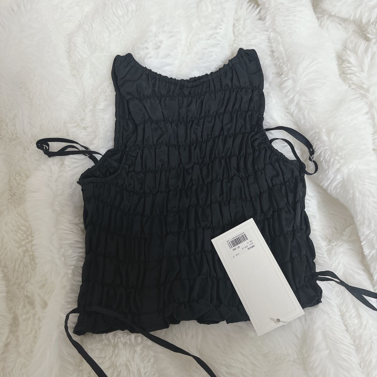 ANDMARYアンドマリーメイシャーリングトップス ブラック｜Yahoo!フリマ