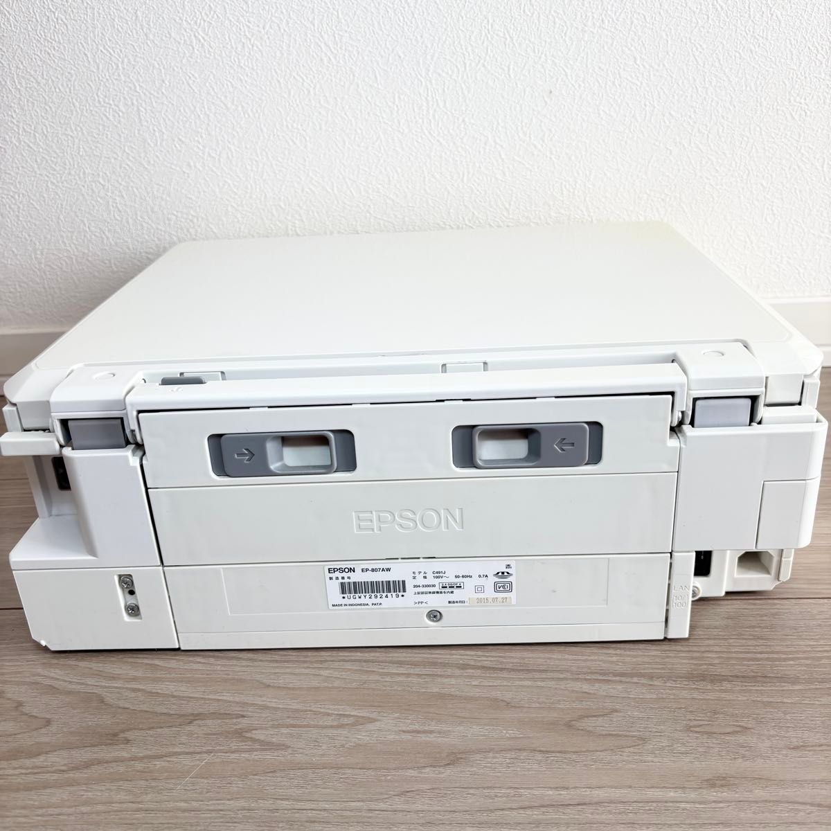 インクかすれジャンク】 EPSON EP-807AW インクジェットプリンター