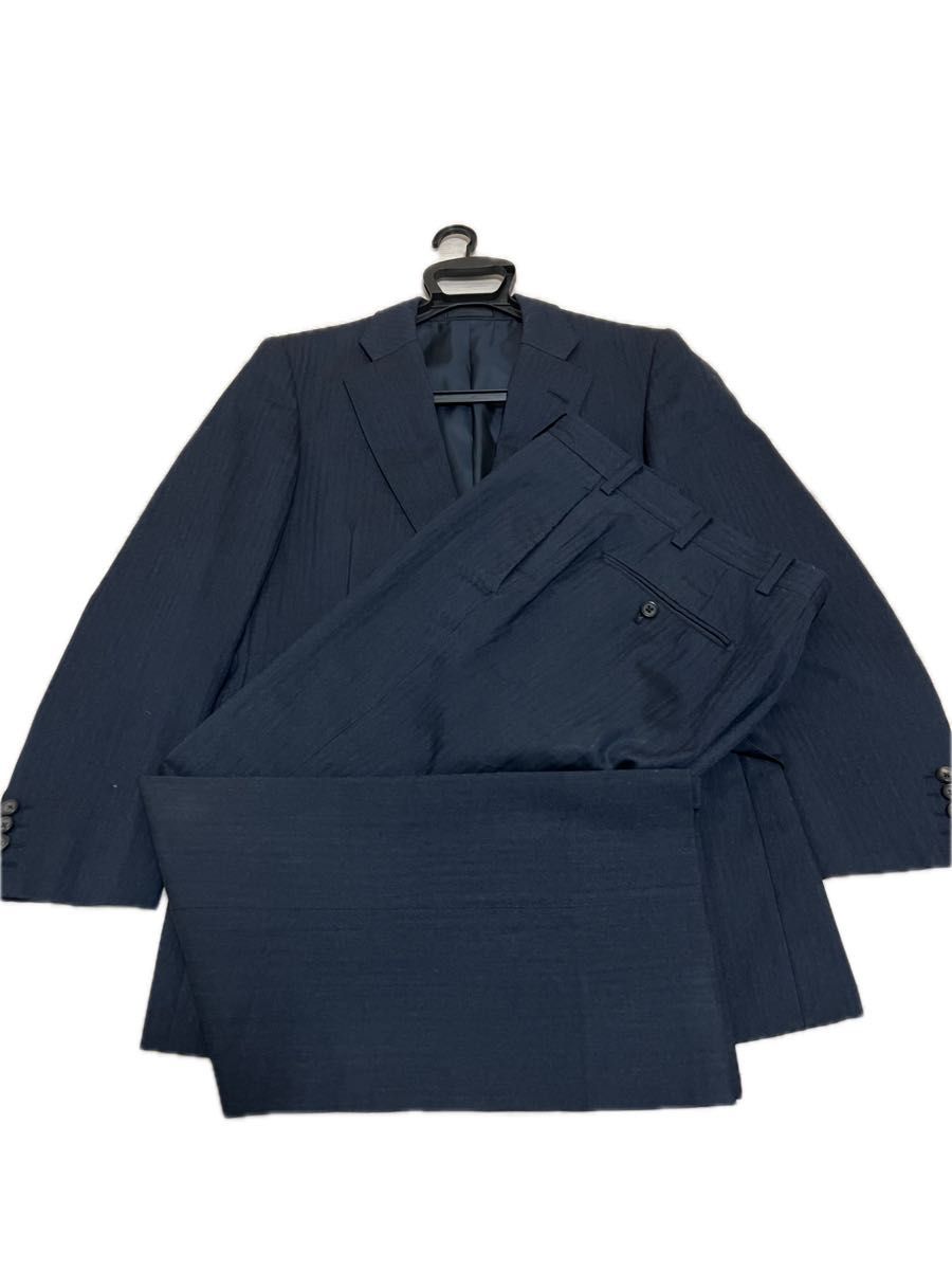 Burberry バーバリー スーツ セットアップ ネイビー ストライプ 冬物