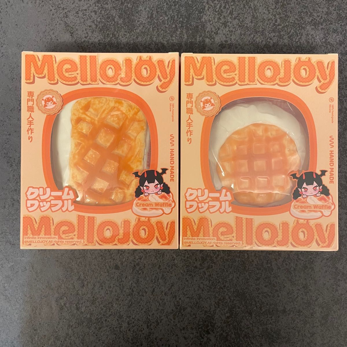 メロジョイ mellojoy クリーム ワッフル スクイーズ まる スクエア