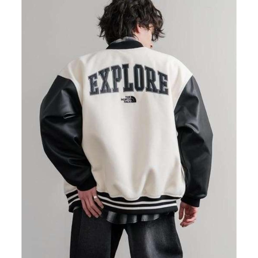 セール韓国限定THE NORTH FACE スタジャン L クリーム 新品 ノース