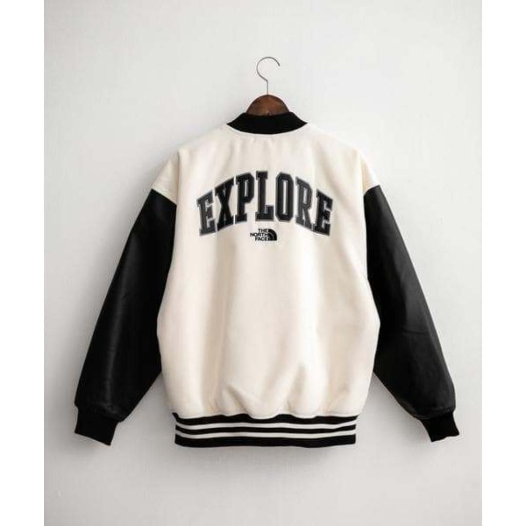 セール韓国限定THE NORTH FACE スタジャン L クリーム 新品 ノース
