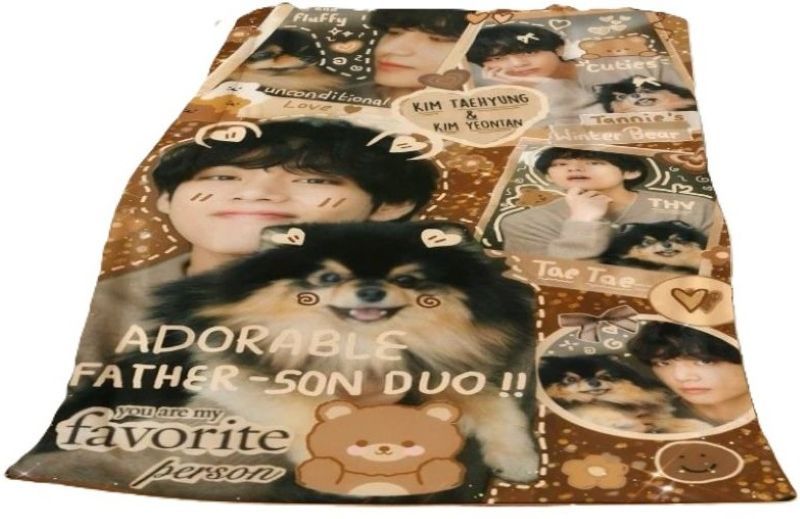 BTS テテ＆ヨンタン ブランケット 73×90【3枚目以降に実物画像
