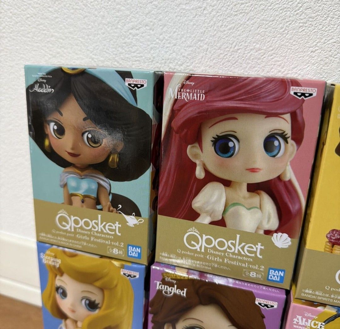 Qposket Disney フィギュア フルセット アリエル ジャスミン