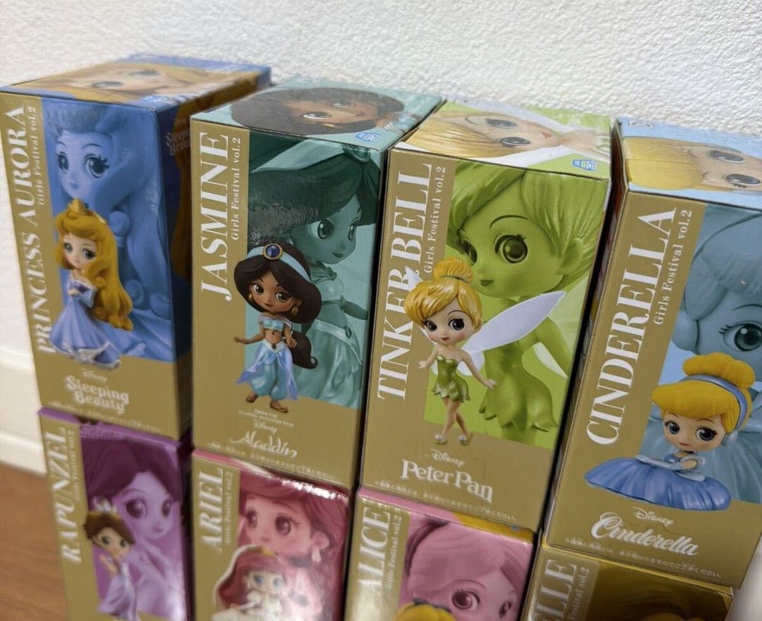 Qposket Disney フィギュア フルセット アリエル ジャスミン