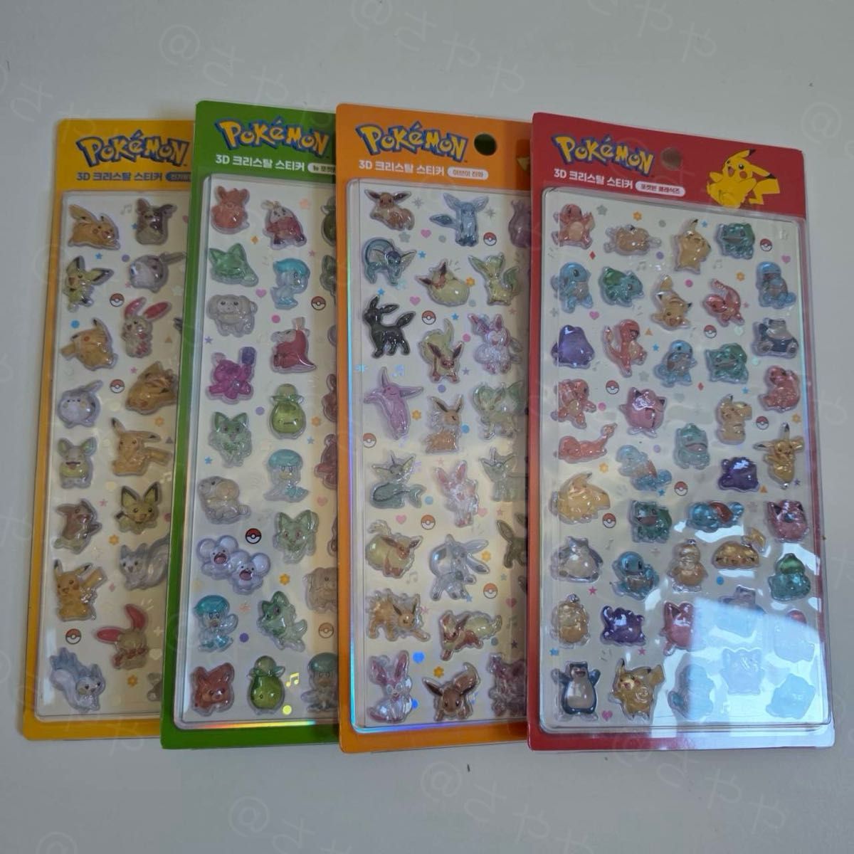 正規品】 ポケモン バブルステッカー 3Dシール 韓国限定 正規品マーク