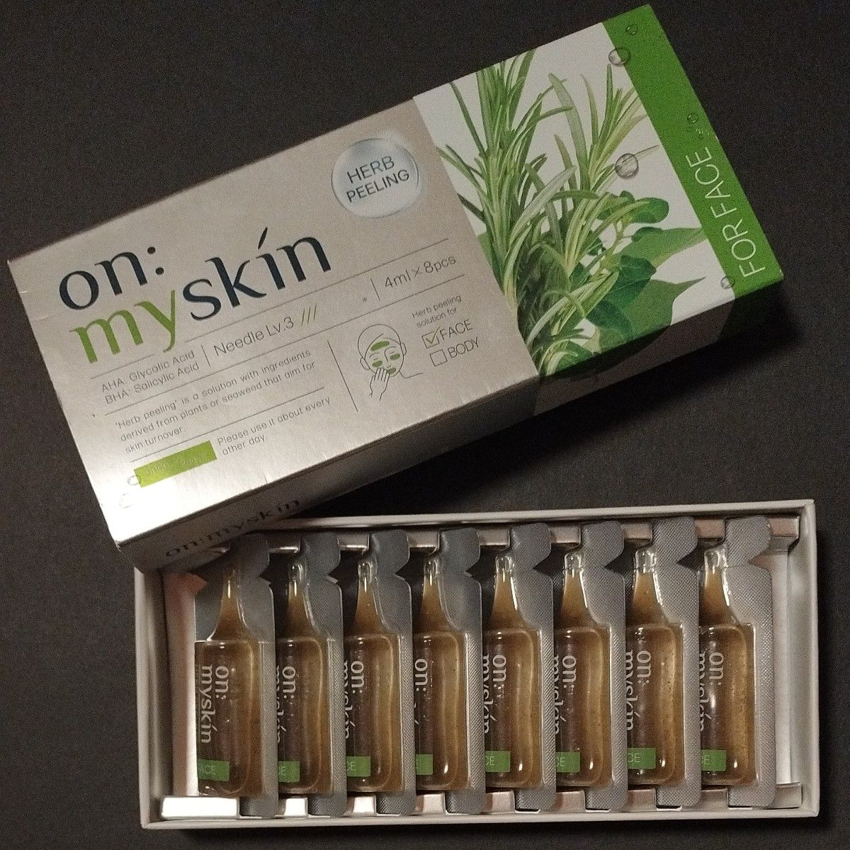 on my skin オンマイスキン ハーブピーリングソリューション フェイス