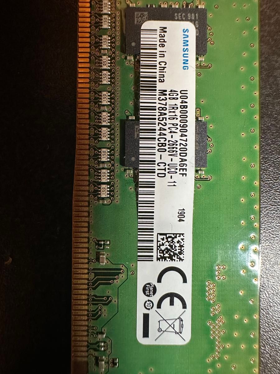 SAMSUNG DDR4 16GB(4GB×4枚 ) PC4-2666v動作確認済み｜Yahoo!フリマ