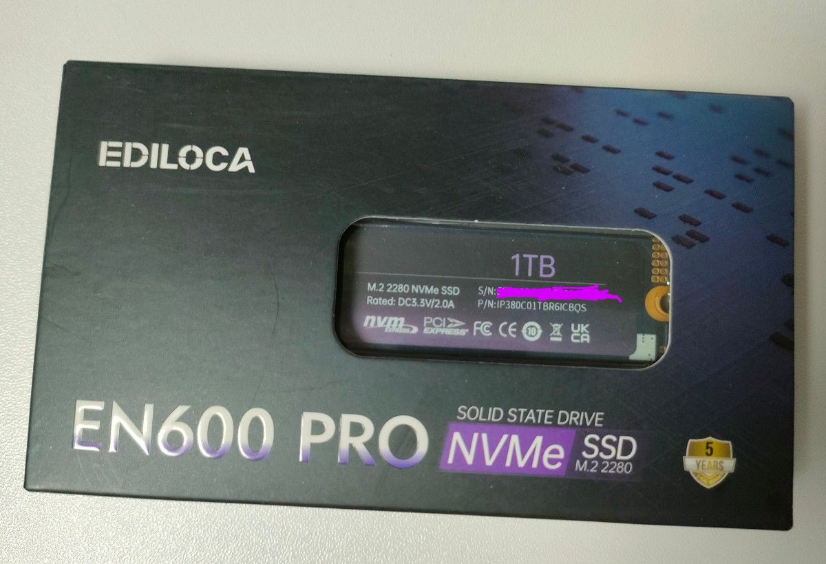 新品 EDILOCA NVMe SSD EN600 PRO 1TB｜Yahoo!フリマ（旧PayPayフリマ）