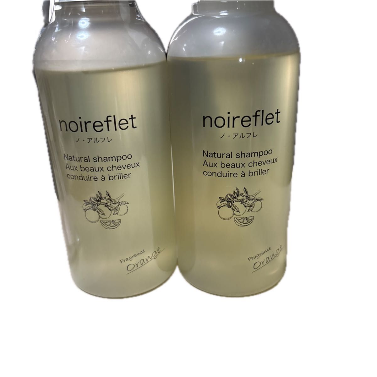 ノ・アルフレ ナチュラルシャンプー オレンジ 300ml ポンプ付き 2個